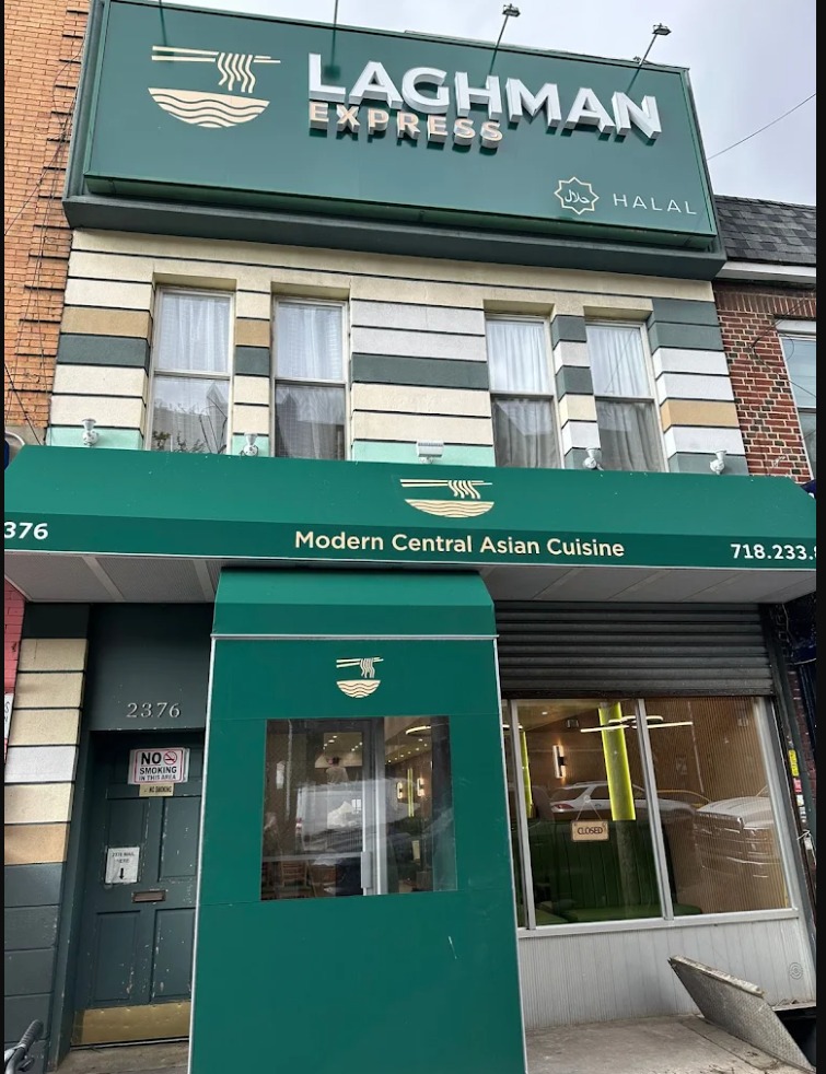 The Laghman Express storefront on Coney Island Avenue in Gravesend
